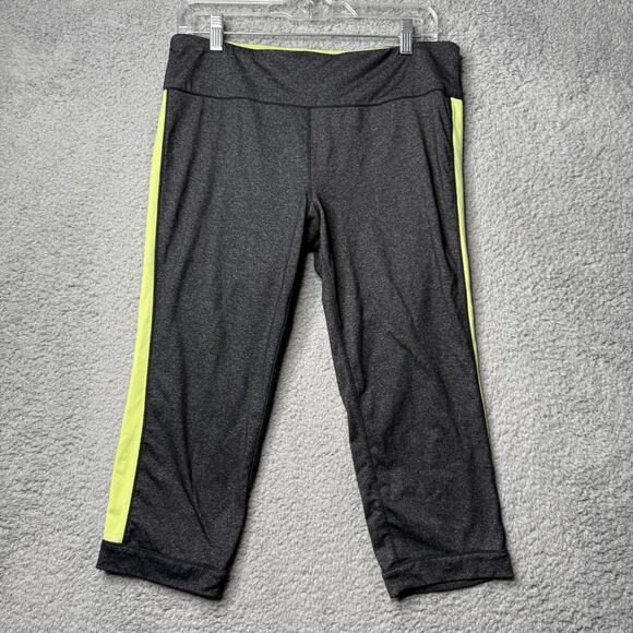 Calvin Klein Performance Quick Dry Leggings Size XL Gray Capri Active - Picture 1 of 8